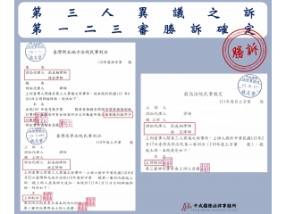 第三人異議之訴勝訴確定